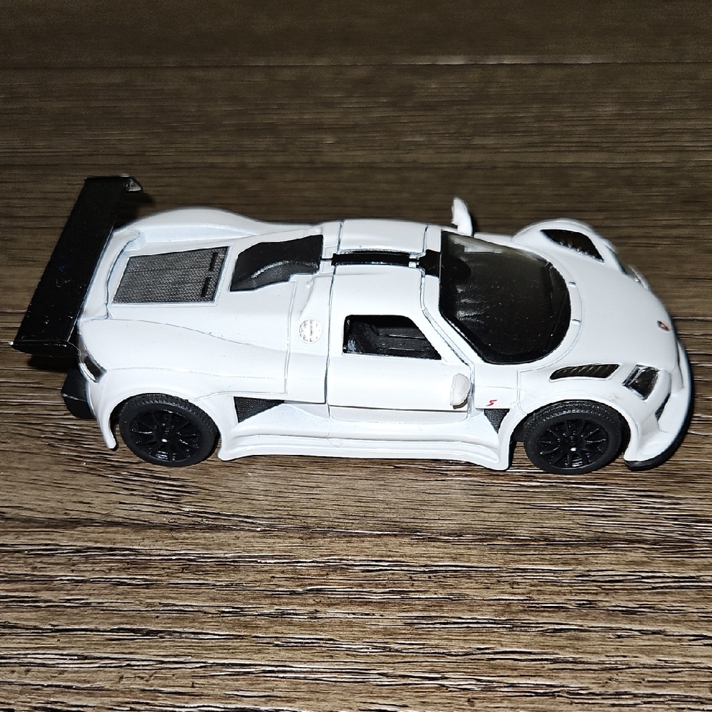 White and Black Sports Car